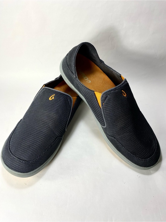 OluKai Nohea Mesh Medium Gray Orange Easy Slip-On Loafers Shoes 12 main image 8